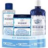 Acqua alle Rose, Tonico + Acqua Micellare + Crema Viso Rinfrescante | Formula con Rosa Damascena e Vitamina E, Tecnologia Micellare e Azione Rinfrescante, Deterge e Strucca Delicatamente il Viso
