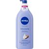 NIVEA Smooth Sensation Latte Corpo per pelli secche e molto secche, 625 ml | Crema Corpo con Acido Ialuronico Puro al 100%, Burro di Karité e Siero Nutrimento Intenso, 72 ore di nutrimento