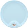 Mepal - Piatto per bambini Mio Little Dutch - Piatto in plastica resistente - Adatto al forno a microonde - Pratica rientranza sul bordo - Lavabile in lavastoviglie - Forest Friends