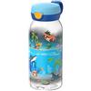 Mepal - Borraccia con coperchio a scatto Campus - Il coperchio salta premendo un pulsante - Borraccia per bambini adatta all'acido carbonico - A prova di perdite e lavabile in lavastoviglie - 600 ml