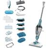 BLACK+DECKER Lavapavimenti a vapore multifunzione 2 in 1, BHSM1615DAM-QS | Pulitore portatile, guanto STEAMitt e 17 accessori inclusi