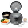 nutribullet EveryGrain Cooker - Cuociriso Multifunzione, Vaporiera Riso e Cereali, 10 Tazze, con 5 Programmi Automatici, Funzione Mantieni Caldo 12h, con Cucchiaio e Cestello, 600W, Grigio (NBRC605DG)