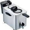 RGV Fry Type4 Friggitrice Elettrica Professionale in Acciaio Inox 3/4 Litri, 2500W, Rubinetto di Scarico Olio, Testata Removibile