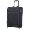 Samsonite Airea Trolley da cabina 2 ruote, 55 cm | Blu Scuro, trolley morbido espandibile, 55H x 40W x 20D cm, 41 L, 1.9 kg, con lucchetto TSA e doppie ruote a scomparsa