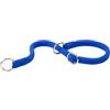 Ferplast Collare Semistrozzo SPORT, Collare per Cani, Collare da Addestramento con Anelli Regolabili, in Cordino di Nylon, Lunghezza 70 cm, spessore 13 mm, Blu