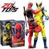 PremiumTech ZD Toys Action Figure Deadpool e Wolverine 1:10 Snodabili Originali Film