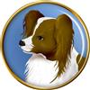 Papillon Cane Distintivo di Lapel Pin