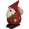 Saico GmbH Seiffen Fatto Mano Räucherfigur Babbo Natale con Rossa Cappotto & Orso, 10cm Nuovo
