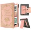 Litvana Custodia con supporto per Kindle Paperwhite da 7/6,8 12° | Per Kindle Colorsoft Signature & Paperwhite (7/6 12/11a generazione). Supporto, slot per schede, cinghia da polso