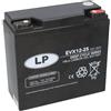 Akkuman.de Akkutechnik vom Fachmann Landport EVX12-25 AGM Batteria 12 V 25 Ah Deep Cycle, batteria al piombo VRLA resistente ai cicli con attacco a vite T12/M5, sostituisce batterie simili da 20 Ah, 22 Ah, 23 Ah e 24 Ah