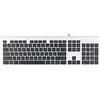 GeneralKeys Tastiera USB Slim QWERTZ con tasti Scissor e tastierino numerico, nero/argento