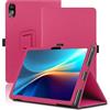 Envibe Custodia per Acer Iconia Tab V11 11 Pollici, Cover Tablet Acer Iconia Tab V11-11, Copertura Protettiva Pieghevole con Supporto per Matita e Cinturino da Polso, Protezione Completa. (Rosso)