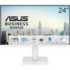 ASUS VA249QGS-W, Monitor Business da 23,8, FHD IPS (1920x1080), Bianco | 1ms (MPRT), 120Hz, HDMI, DisplayPort e VGA, Senza Cornice e Sfarfallio, Tecnologia Low Blue Light, Design Ergonomico