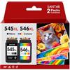 SANTAR Cartucce 545XL 546XL Multipack compatibili con Canon | Sostituzione 545 546 XL, Per TR4550 TR4551, Per TS3350 TS3351, Per MX495 MG2550s, Multipack Inchiostro