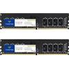 Timetec Kit di memoria RAM da 32 GB (2 x 16 GB) DDR4 2666 MHz PC4-21300 Non-ECC unbuffered 1,2 V CL19 2Rx8 Dual Rank 288 pin UDIMM per desktop (kit da 32 GB (2 x 16 GB))