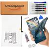 AmComponent - BATTERIA di ricambio di ricambio per SAMSUNG GALAXY TAB A7 SM-T500 SM-T505 (SCUD-WT-N19) | Componente di ricambio con capacità elevata, lunga durata con il dispositivo e zero cicli