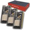 AZDelivery 3x Scheda Di Sviluppo ESP32 NodeMCU WiFi CP2102 - Compatibile Con Arduino - ESP32 WROOM - WiFi Dual-Mode A 2,4 GHz E Bluetooth - eBook Incluso