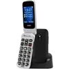 FEGA Telefono Cellulare per Anziani a Conchiglia Telefoni Cellulari con Tasti Grandi Funzione SOS volume alto 2.4 Display 1300mAh Batteria Fotocamera Torcia elettrica Facile da Usare Flip 4G