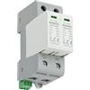 Wengart Protezione da sovratensione CC 1000 V, tipo 2 (T2) SPD, 2 poli (2P), protezione flash 20-40 kA con contatto con segnale remoto, guida DIN da 36 mm, Up 4,0 kV, IEC 61643-31 per impianto