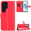 BellaCase Custodia Oukitel C66, Custodia Portafoglio, Rosso | Funzione di Supporto, con Slot per Carte, Flip Stile, Cassa Magnetica, Protezione Completamente Chiusa