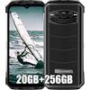 DOOGEE S100 4G Rugged Smartphone, 10800mAh Batteria, Helio G99 20GB + 256GB, 6.58'' FHD+, 108MP Triple AI Fotocamera (20MP Visione Notturna)+ 32MP, Android 12 Cellulare Impermeabile, NFC Nero
