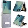 TUUNKMUY Custodia per Samsung Galaxy Z Flip 8, custodia per Samsung Galaxy Z Flip 8, trasparente, glitterata, con cristalli liquidi scintillanti, resistente, antiurto, morbida cover per Samsung Galaxy Z Flip 8