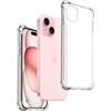 REY Cover in Gel TPU Anti-Shock per iPhone 15 6,1, Morbido Silicone Custodie Protettivo Case, Anti-Scratch, Protettiva Sottile Back Cover