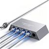 CRENDOF Adattatore Ethernet per Starlink Gen 3/Mini, 4 porte RJ45, estensione di rete LAN Gigabit LAN Splitter per reti esterne cablate, 4 dispositivi contemporaneamente