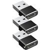 Generico Convertitore tipo C, adattatore da USB C a USB | Adattatore USB maschio 3 pezzi convertitore tipo C - Adattatore per caricabatterie a ricarica rapida Convertitore per caricabatterie leggero femminile