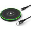 CebKit Pad di ricarica wireless Google Pixel, caricatore wireless veloce da 15 W | per Google Pixel 10 Pro XL 9 Pro Fold 8 7 6 5 XL/Samsung Galaxy S26 Ultra S25+ S24 FE S23 S22/iPhone 18 Pro Max 17 16 15