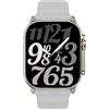JINSHANGZI 2023 HOT 2 pollici T800 Ultra Smartwatch da uomo e donna Bluetooth Talk BT Musica Ricarica wireless Monitoraggio della salute Smart Watch (T800 bianco)