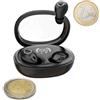 Xmenha Mini cuffie Bluetooth invisibili True Wireless Earbuds Sleep Headphones Buds Sleep Headphones Buds Sonno Sonno Bluetooth Piccolo auricolare per dormire orecchie piccole orecchie plug for Sleeping