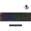Keychron K10 (versione 2) QMK Tastiera Meccanica Personalizzata Wireless | Tastiera da gioco sostituibile a caldo con interruttore tattile marrone, Bluetooth e cablata, retroilluminazione RGB