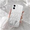 BEENTRYS Cover Glitter per Xiaomi POCO X8 Pro/Redmi Turbo 5 5G,Design Lucido a Onde Sottile Bumper TPU Trasparente PC Rigido Antiurto Fotocamera Protettiva Custodia per Cellulare-Argento3