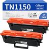 SANCTink Cartuccia toner TN-1150 per Brother TN1150 (confezione da 2) | Valido per le stampanti laser per Brother HL-L1240W, HL-1242W, HL-1242WXL, DCP-L1640W, DCP-L1642W, DCP-L1642WXL, DCP-L1660W.