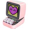 Divoom Ditoo Altoparlante Bluetooth Portatile con Display Pixel Retro, Controllo con Smartphone APP/Tastiere Meccaniche Retroilluminate RGB (Rosa)