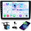 ETLFUCyber Autoradio per Renault Trafic 2001-2010/Opel Vivaro 2006-2010 | Autoradio 9 pollici con CarPlay Wireless e Android Auto, Bluetooth, Radio FM, EQ, Telecamera retromarcia, Comandi al Volante