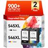 ECOINKO PG-545XL & CL-546XL - Stampa 900+ Pagine, Sostituzione di Cartucce Canon 545 546 Originali, Cartuccia 545 546 XL per Canon Pixma TS3150 TS3350 TS3355 TS3300 TS3450 TR4650 MX495 Stampante