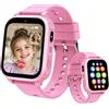 pmstuy 4G Smartwatch Bambini con GPS e SOS, Orologio Telefono per Bambini con Videochiamata, Chat Vocale, Giochi, Fotocamera, Sveglia, Calcolatrice, Modalità Classe, Regalo Bambino Bambina 4-12 Anni