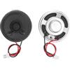 QUARKZMAN 2 Pezzi Altoparlante Rotondo A Micro Magnete Interno Per DVD EVD | 1W 8 Ohm 2.54mm, Con Filo Di Terminale Da 100mm, Macchine Pubblicitarie., Altoparlante A Magnete Interno