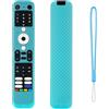 Loshikay Custodia in silicone per telecomando Haier TV HTR-U32G, colore: Blu
