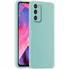 HULLIN Custodia per Telefono in Silicone Colorato, Adatta per Samsung Galaxy A41 (6.1) - Ciano chiaro