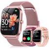 CASCHO Smartwatch Donna, 1.85'' Orologio Smartwatch con Effettua/Risposta Chiamate, 120+ Sportive Smart Watch con Contapassi/Sonno, Fitness Tracker per iOS Android - Elegante oro rosa 7