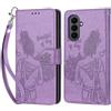 KENHONER Custodia per Samsung Galaxy S26 FE 5G Cover, Viola | Portafoglio in Pelle PU Retro, Antiurto Flip, Slot per Schede, Funzione Stand, Chiusura Magnetica