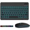 COEZFE Tastiera e Mouse Bluetooth Wireless per iPad/Tablet Android | 10 pollici Rechargeable Tastiera Universale e Mouse Retroilluminata per iPad/ Samsung/ Lenovo/ Xiaomi Tablet, Italiano QWERTY