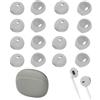 CYUXING 16pz Tappi Silicone Antiscivolo con Custodia | Morbidi Gommini Sportivi per EarPods for iPhone 7 6s 6 Plus 5s 5c SE