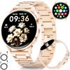 SUNKTA Orologio intelligente da donna 7,9 mm ultra sottile 1,32 AMOLED chiamate Bluetooth elegante Smartwatch per Android iOS,frequenza cardiaca,monitoraggio del sonno,contapassi,calorie,Rosa