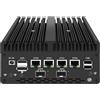 UDPTCP Mini PC 8505 senza ventola con DDR5 M.2 Nvme 4 i226 2.5G LAN, USB, HDMI, DP, Tipo-c, 82599ES 2 x 10G SFP+, WiFi, Micro Router Appliance, AES-NI, OPNsense, NO RAM NO SSD