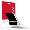 skoko Set completo 3 in 1 con skin nera opaca e pelle opaca trasparente per Apple iPad Air 11 M3 2025 Magic Keyboard Top/Bottom/Palm Rest & Around/Set cerniera