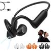 Generic Cuffie E12 a conduzione ossea con fotocamera, orecchio aperto, vestibilità comoda, Hi-Fi, 8 MP Smart Camera Open-Ear Headset, POVCamera vivavoce, traduzione AI e conversazione intelligente, auricolari